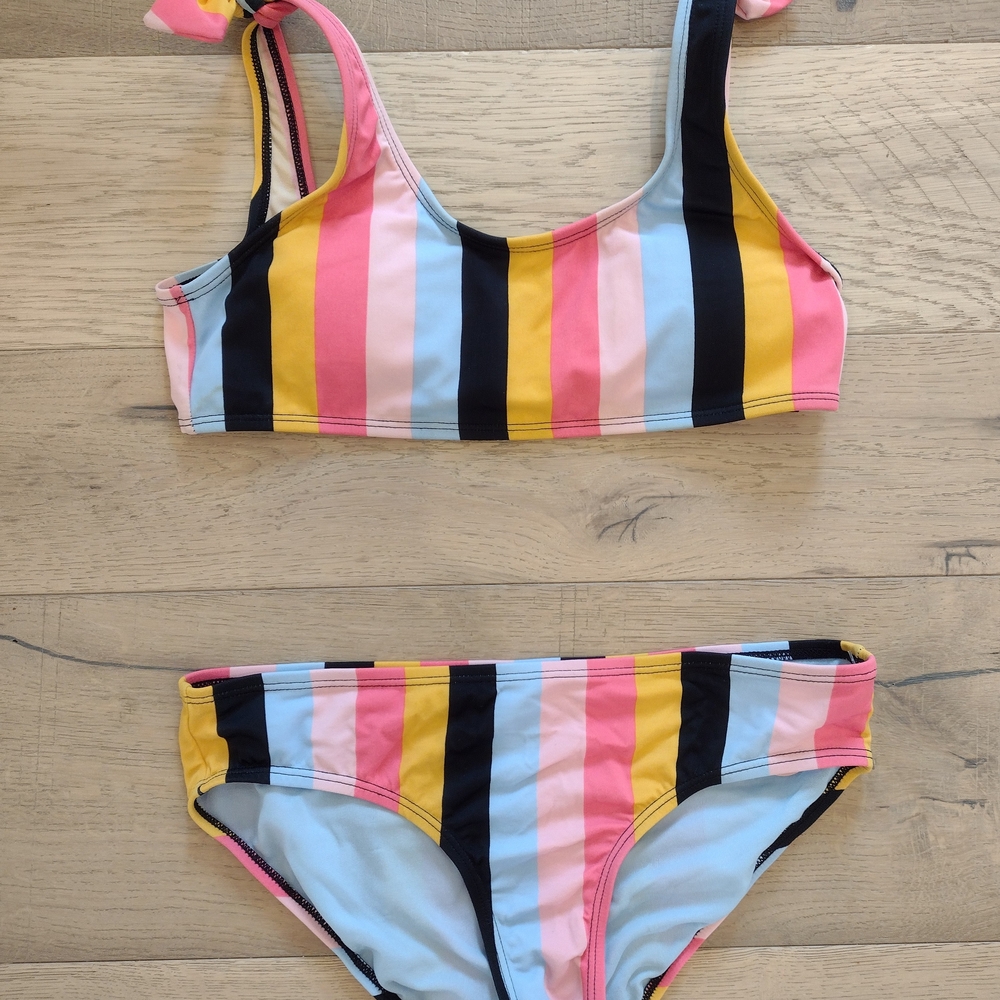 GB girls Pink and Yellow Bikini Swim Set